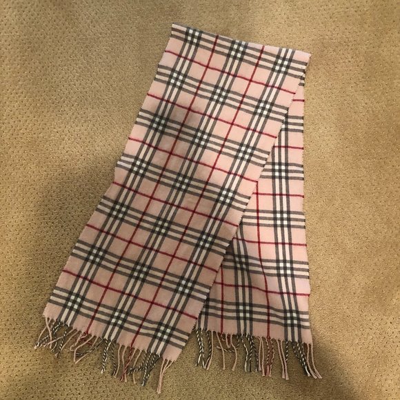 Pink Plaid Scarf - Picture 1 of 2